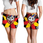Joker And Playing Cards Print Women's Shorts