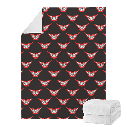 Joker Smile Pattern Print Blanket