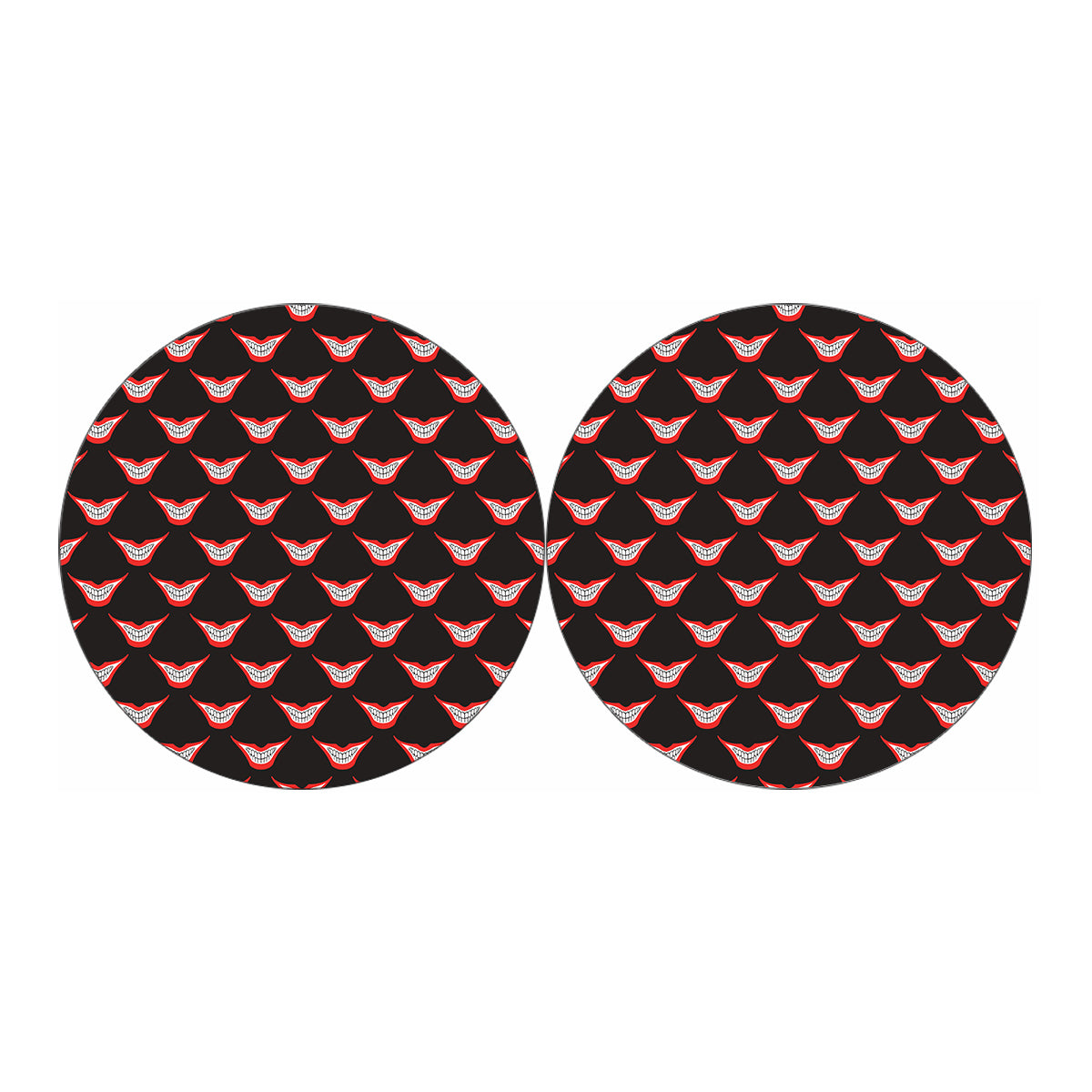Joker Smile Pattern Print Car Coasters