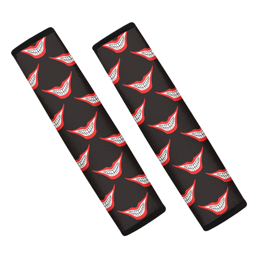 Joker Smile Pattern Print Car Seat Belt Covers