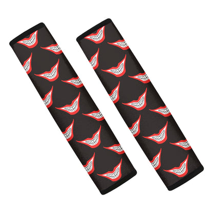 Joker Smile Pattern Print Car Seat Belt Covers