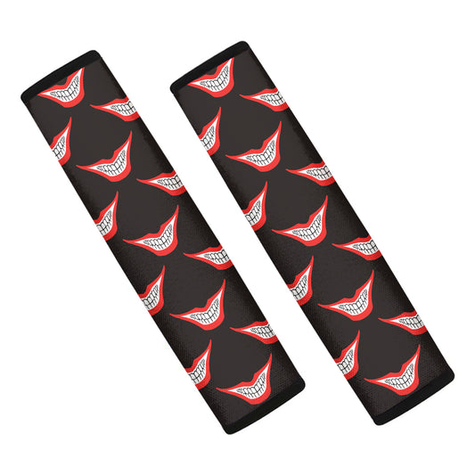 Joker Smile Pattern Print Car Seat Belt Covers