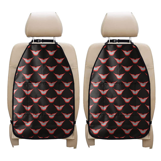 Joker Smile Pattern Print Car Seat Organizers