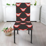 Joker Smile Pattern Print Dining Chair Slipcover