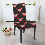Joker Smile Pattern Print Dining Chair Slipcover