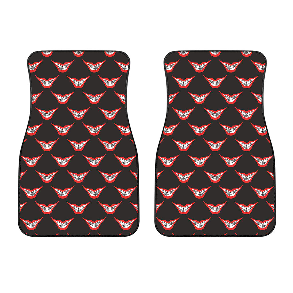 Joker Smile Pattern Print Front Car Floor Mats