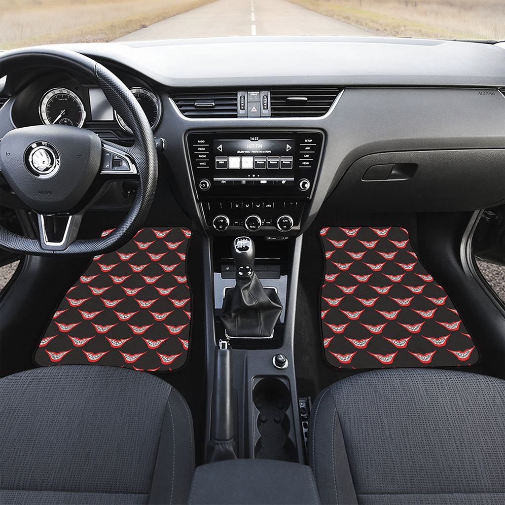 Joker Smile Pattern Print Front Car Floor Mats