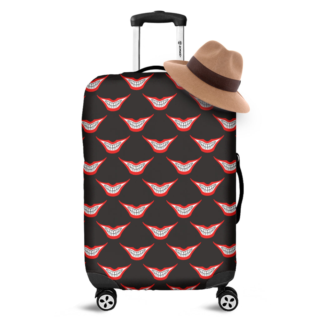 Joker Smile Pattern Print Luggage Cover