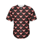 Joker Smile Pattern Print Men's Baseball Jersey