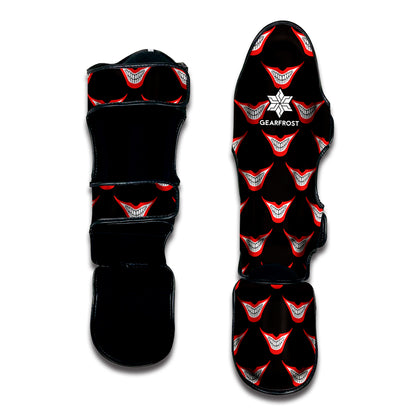 Joker Smile Pattern Print Muay Thai Shin Guard