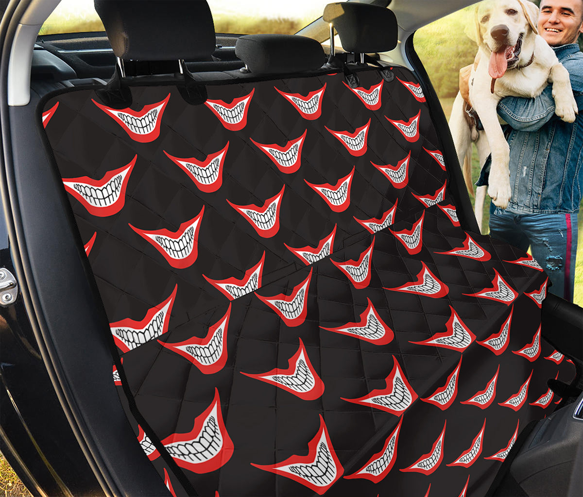 Joker Smile Pattern Print Pet Car Back Seat Cover