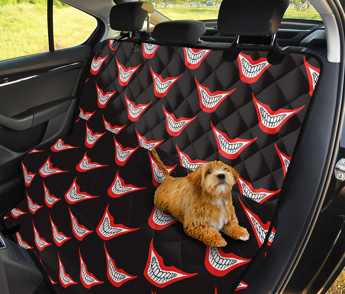 Joker Smile Pattern Print Pet Car Back Seat Cover