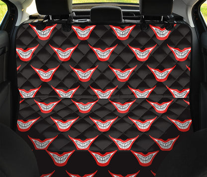 Joker Smile Pattern Print Pet Car Back Seat Cover