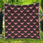 Joker Smile Pattern Print Quilt