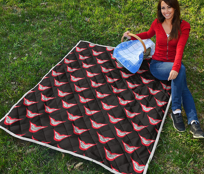 Joker Smile Pattern Print Quilt