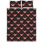 Joker Smile Pattern Print Quilt Bed Set