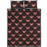 Joker Smile Pattern Print Quilt Bed Set