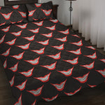 Joker Smile Pattern Print Quilt Bed Set