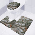 Jungle Hunting Camouflage Print 3 Piece Bath Mat Set