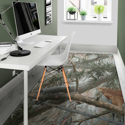 Jungle Hunting Camouflage Print Area Rug