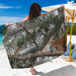 Jungle Hunting Camouflage Print Beach Sarong Wrap