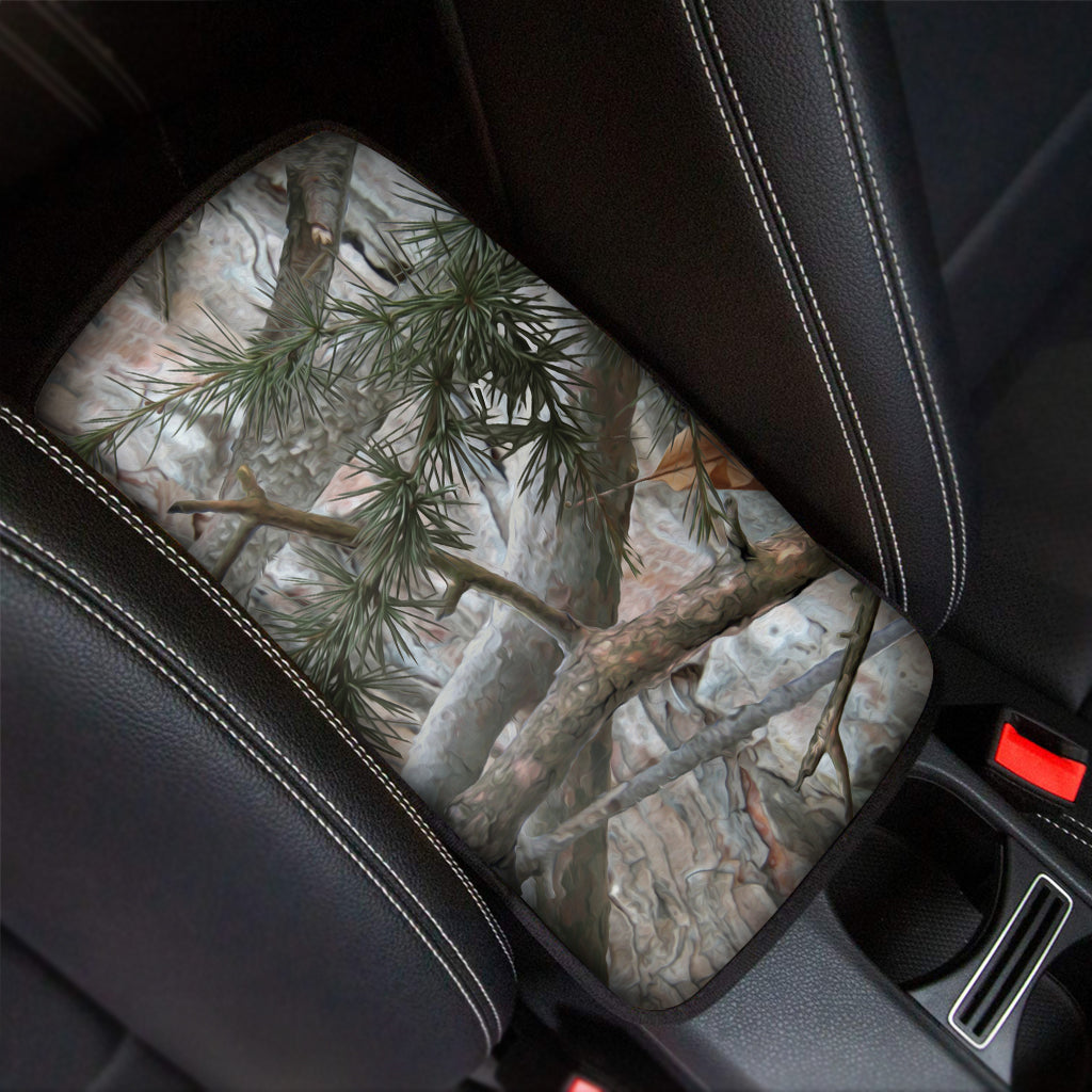 Jungle Hunting Camouflage Print Car Center Console Cover
