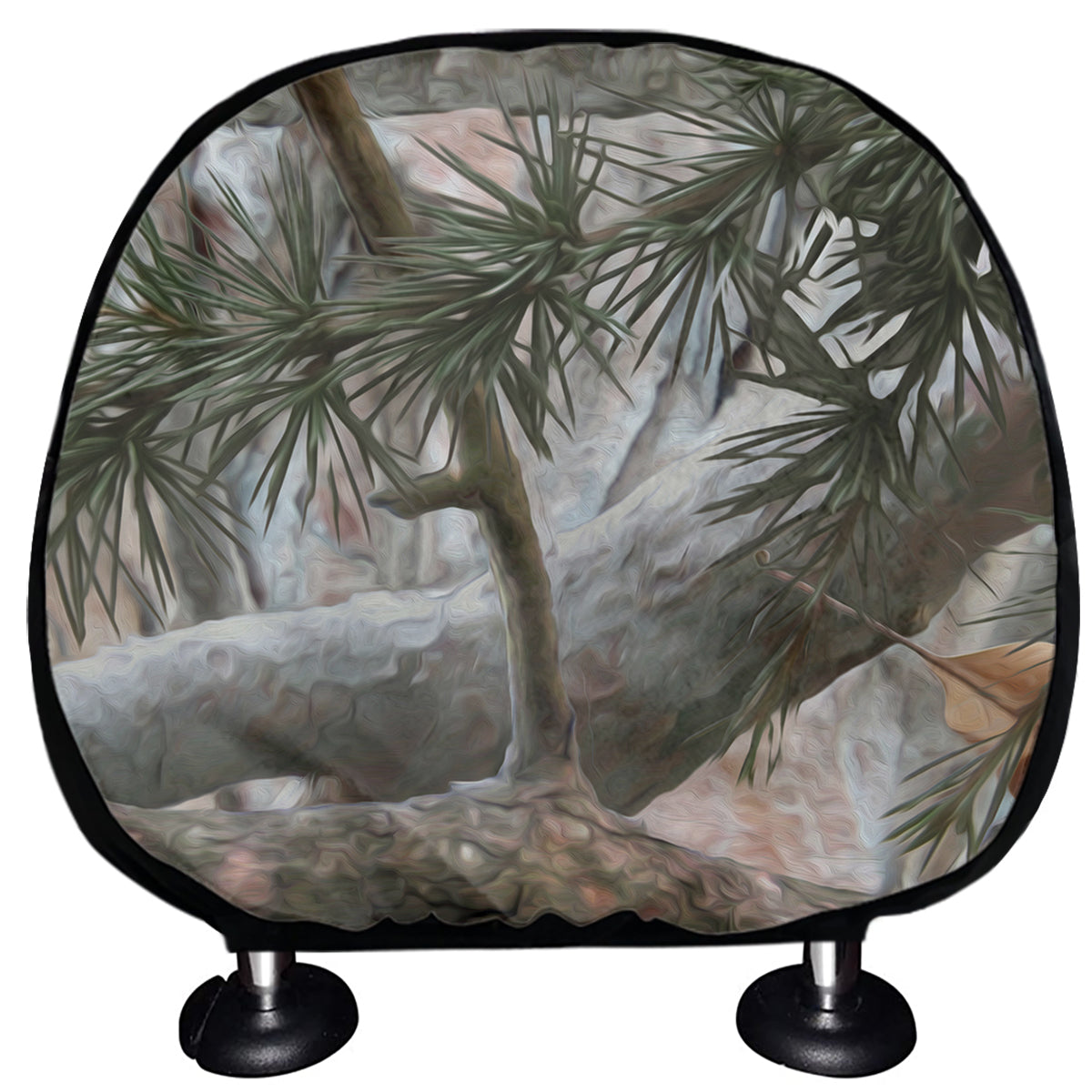 Jungle Hunting Camouflage Print Car Headrest Covers