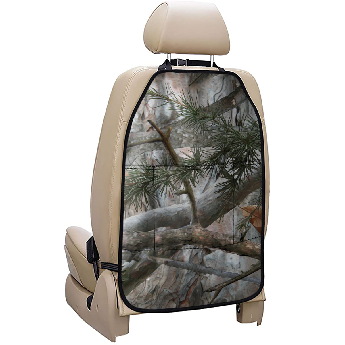 Jungle Hunting Camouflage Print Car Seat Organizers