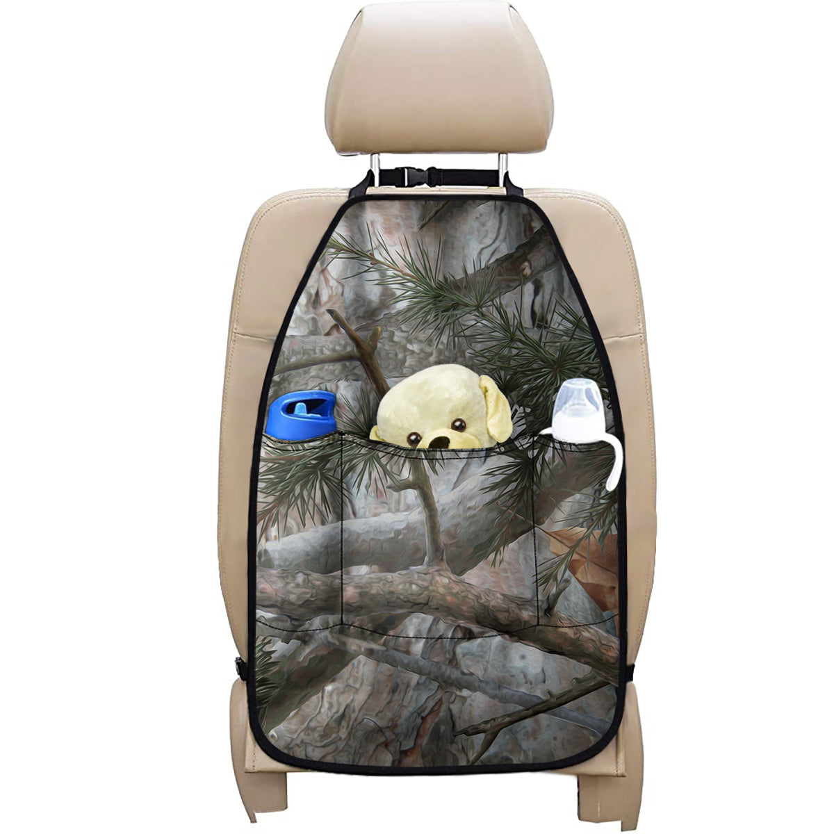 Jungle Hunting Camouflage Print Car Seat Organizers