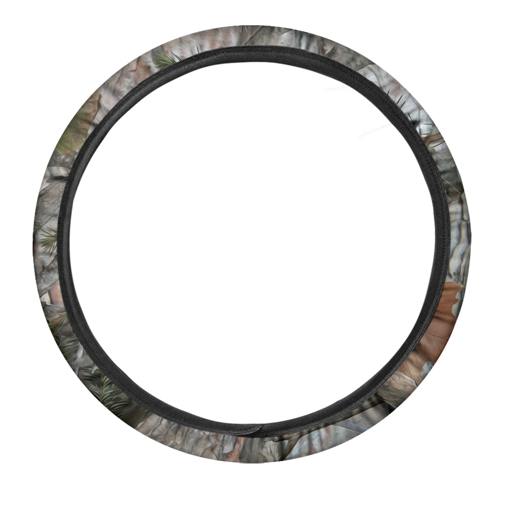 Jungle Hunting Camouflage Print Car Steering Wheel Cover