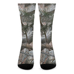 Jungle Hunting Camouflage Print Crew Socks