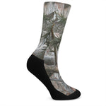 Jungle Hunting Camouflage Print Crew Socks
