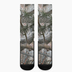 Jungle Hunting Camouflage Print Crew Socks