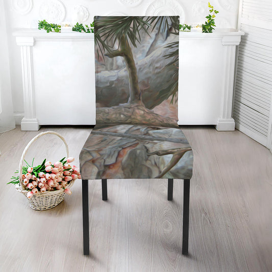 Jungle Hunting Camouflage Print Dining Chair Slipcover