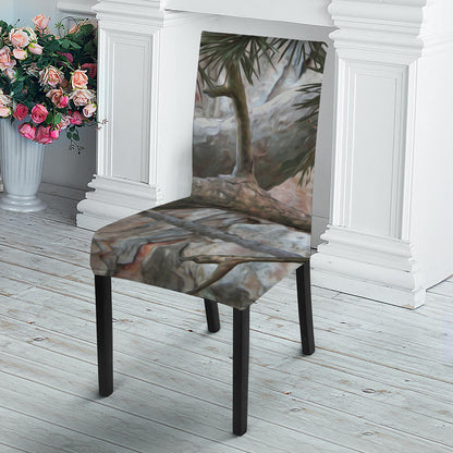 Jungle Hunting Camouflage Print Dining Chair Slipcover