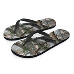 Jungle Hunting Camouflage Print Flip Flops