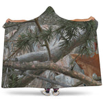 Jungle Hunting Camouflage Print Hooded Blanket