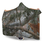 Jungle Hunting Camouflage Print Hooded Blanket
