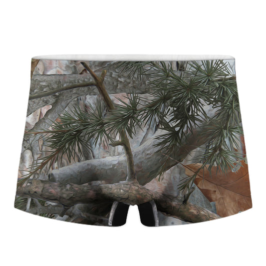 Jungle Hunting Camouflage Print Men's Boxer Briefs