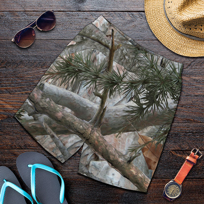 Jungle Hunting Camouflage Print Men's Shorts