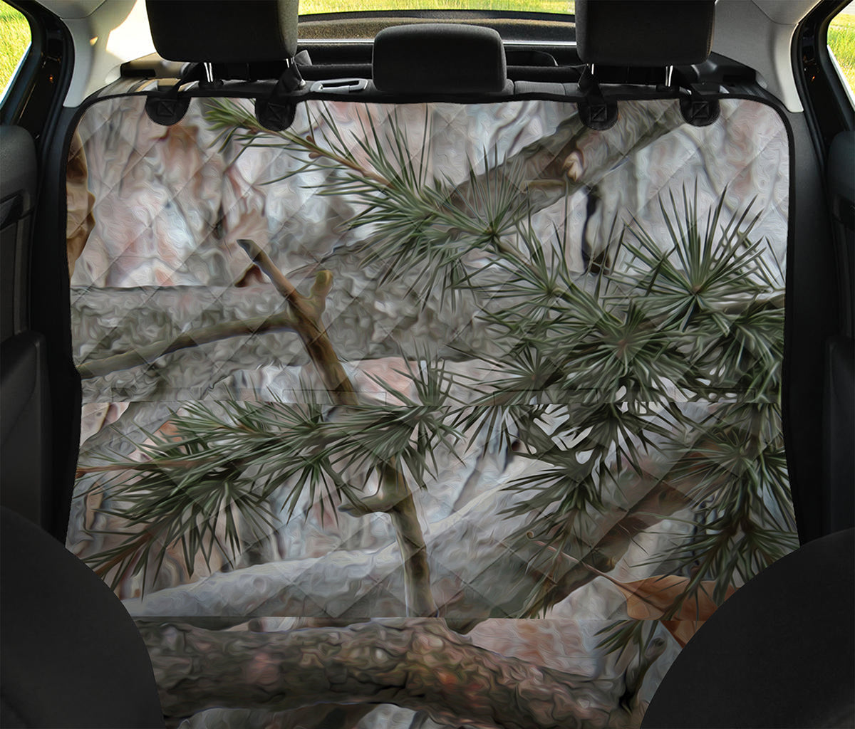 Jungle Hunting Camouflage Print Pet Car Back Seat Cover