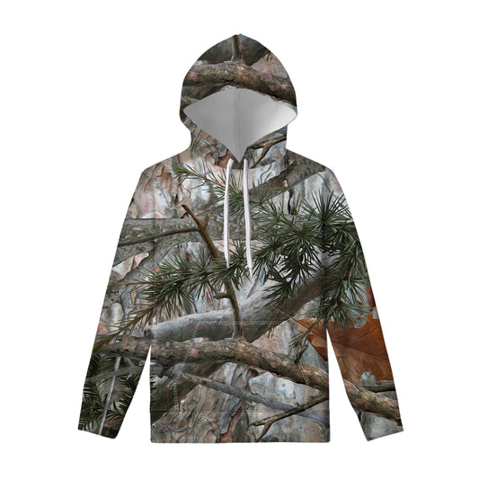 Jungle Hunting Camouflage Print Pullover Hoodie