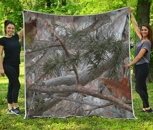 Jungle Hunting Camouflage Print Quilt