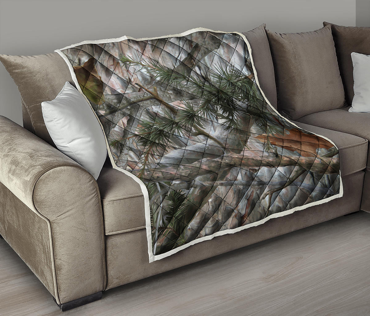 Jungle Hunting Camouflage Print Quilt