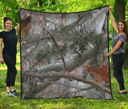 Jungle Hunting Camouflage Print Quilt