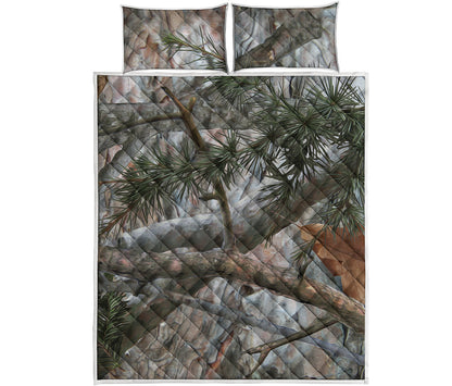 Jungle Hunting Camouflage Print Quilt Bed Set