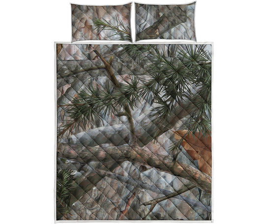 Jungle Hunting Camouflage Print Quilt Bed Set