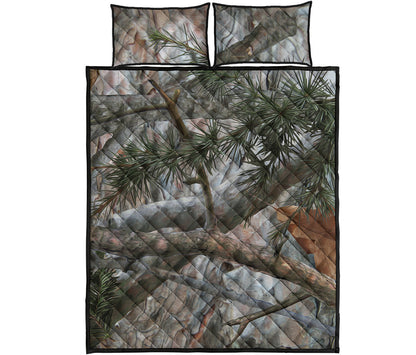 Jungle Hunting Camouflage Print Quilt Bed Set