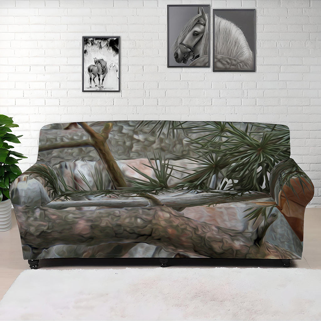 Jungle Hunting Camouflage Print Sofa Cover