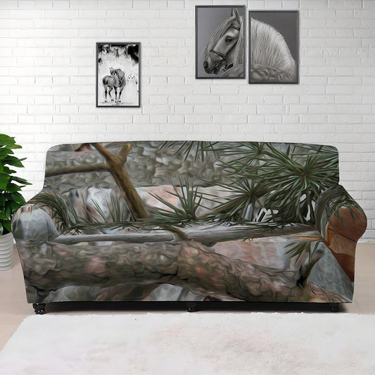 Jungle Hunting Camouflage Print Sofa Cover